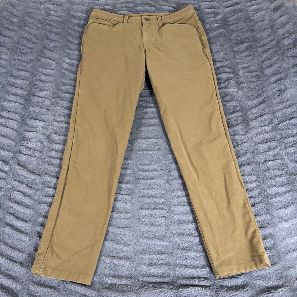 Lululemon ABC Pant Classic Warpstreme 32 Artifact Khaki Tan M5ABNS 32x32